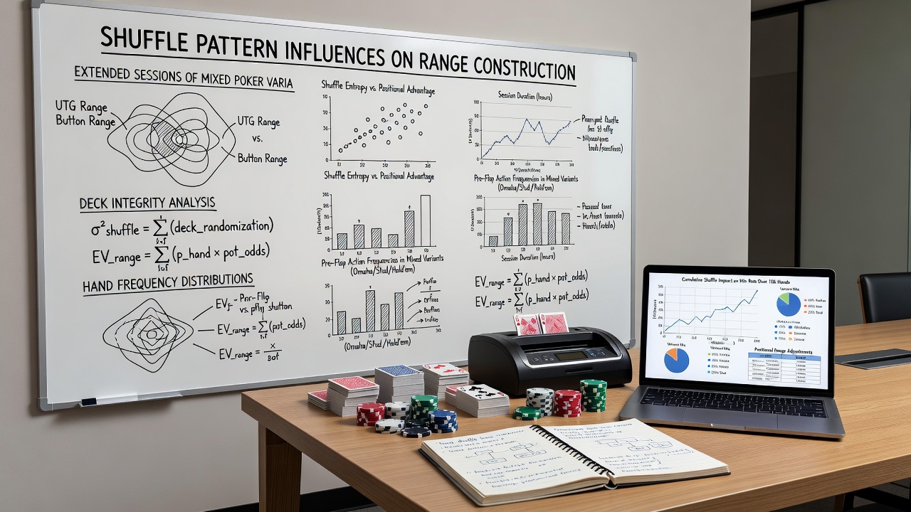 Analyse von Range-Konstruktionen während langer gemischter Poker-Sessions