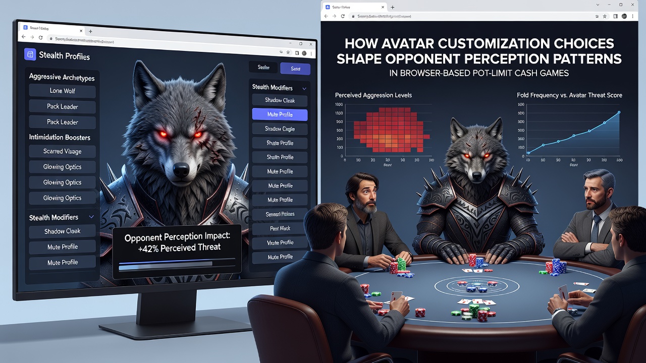 Analyse von Avatar-Einflüssen auf Spielerinteraktionen mit grafischen Darstellungen von Wahrnehmungsmustern in Pot-Limit Cash Games